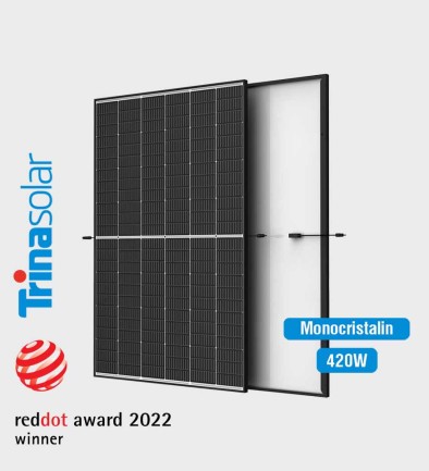 Солнечные батареи монокристаллические Trina Solar Vertex S 420W black frame (под заказ) Фото 394x433